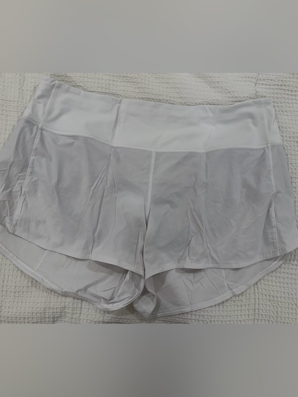Lululemon Speed Up Shorts 4" - White